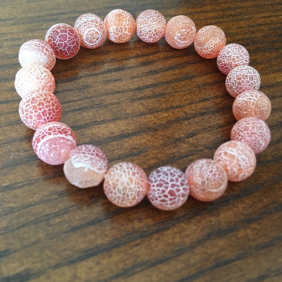 Jewelry - Pinky/Orange Beaded Bracelet